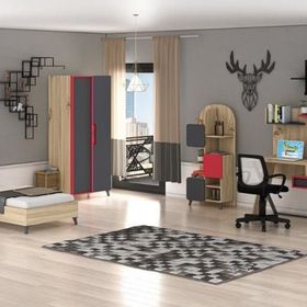 Mobilya Dükkanım WD10134 Simirna 2 Kapılı Genç Odası Takımı