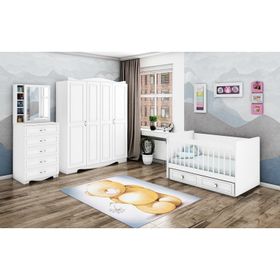 Mobilya Dükkanım WD26127 2 Rüyam Sallanır Büyüyen Karyolalı Bebek Odası Takımı