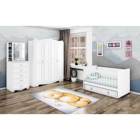 Mobilya Dükkanım WD26127 2 Rüyam Sallanır Büyüyen Karyolalı Bebek Odası Takımı