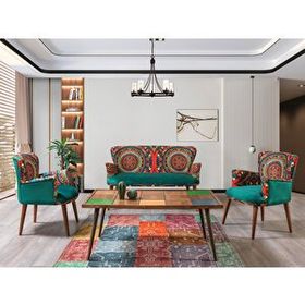 Mobilyabazari Hermes 2+1+1 Çay Seti Koltuk Takımı