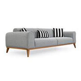 Mobilyabazari Omega Modern Üçlü Koltuk
