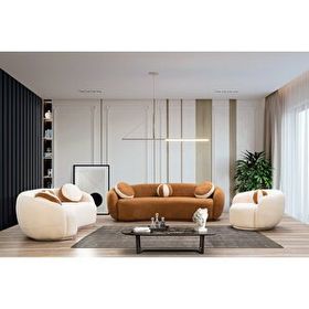 Mobilyabazari Teddy Vudy Modern 3+3+1+1 Koltuk Takımı