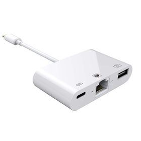 Mobitell 3in1 Lightning Ethernet RJ45 USB Kamera Adaptörü