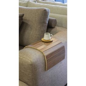 Mobitell 45x25 cm Ceviz Koltuk Sehpası Portatif Sehpa