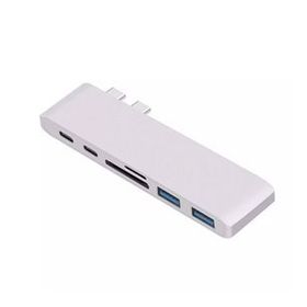 Mobitell 7in1 Type-C to PD 2xUSB Type-C HDTV SD TF Dönüştürücü Adaptör