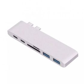 Mobitell 7in1 Type-C to PD 2xUSB Type-C HDTV SD TF Dönüştürücü Adaptör