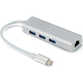 Mobitell Type-c To 3x Usb Hub Ve Gigabit Ethernet Adaptör
