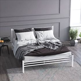 Mobpazar Defne Metal 150x200 CM Beyaz Karyola