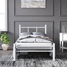 Mobpazar Defne Metal 90x200 cm Beyaz Karyola