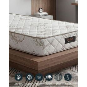 Mobyat Full Ortopedik Natural Süper Bambu Beyaz Kahve 150x200 cm Yatak
