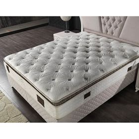 Mobyat Luvita Pedli Tavşan Tüyü Beyaz Kahve 140x200 cm Yatak