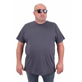 Moc Grande 11100 Büyük Beden Basic Füme Erkek T-shirt