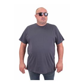 Moc Grande 11100 Büyük Beden Basic Füme Erkek T-shirt