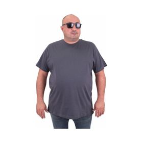 Moc Grande 11100 Büyük Beden Basic Füme Erkek T-shirt