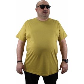 Moc Grande 11100 Büyük Beden Basic Limon Erkek T-shirt