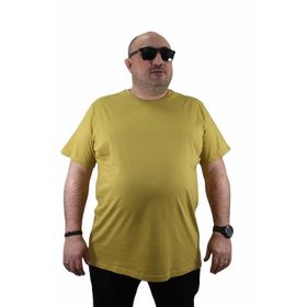 Moc Grande 11100 Büyük Beden Basic Limon Erkek T-shirt