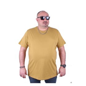 Moc Grande 11100 Büyük Beden Basic Limon Erkek T-shirt