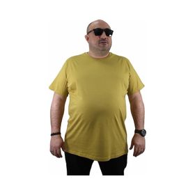 Moc Grande 11100 Büyük Beden Basic Limon Erkek T-shirt