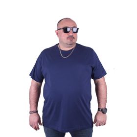Moc Grande 11100 Büyük Beden Basic Marin Erkek T-shirt