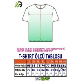 Moc Grande 11100 Büyük Beden Basic Saks Erkek T-shirt