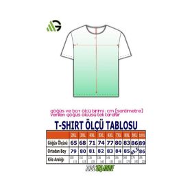 Moc Grande 11100 Büyük Beden Basic Saks Erkek T-shirt