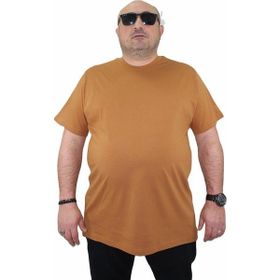 Moc Grande 11100 Büyük Beden Basic Vizon Erkek T-shirt