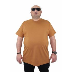 Moc Grande 11100 Büyük Beden Basic Vizon Erkek T-shirt