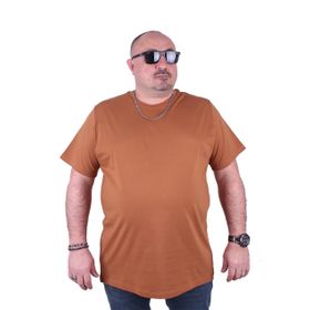 Moc Grande 11100 Büyük Beden Basic Vizon Erkek T-shirt
