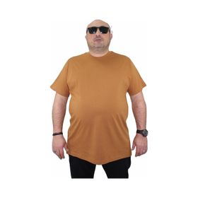 Moc Grande 11100 Büyük Beden Basic Vizon Erkek T-shirt