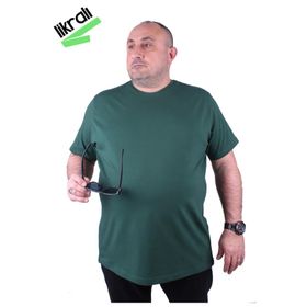 Moc Grande 11160 Büyük Beden Basic Nefti Erkek T-shirt