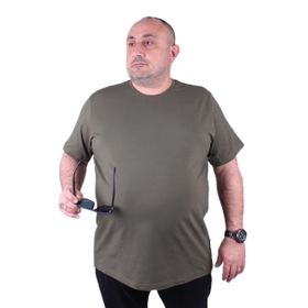 Moc Grande 11160 Büyük Beden Haki Erkek T-shirt