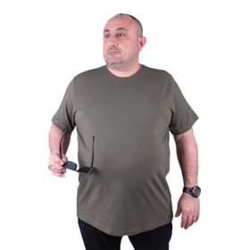 Moc Grande 11160 Büyük Beden Haki Erkek T-shirt