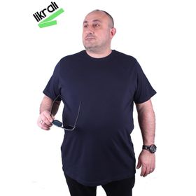 Moc Grande 11160 Büyük Beden Lacivert Erkek T-shirt