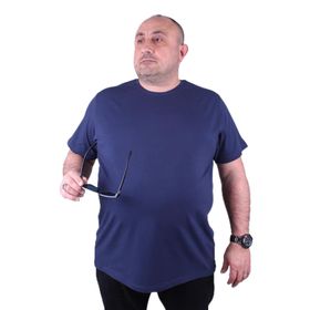 Moc Grande 11160 Büyük Beden Marin Erkek T-shirt