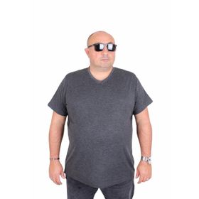 Moc Grande 11170 Antrasit Melanj V Yaka Erkek T-shirt