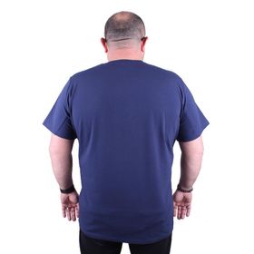 Moc Grande 11170 Büyük Beden Basic Marin Erkek T-shirt