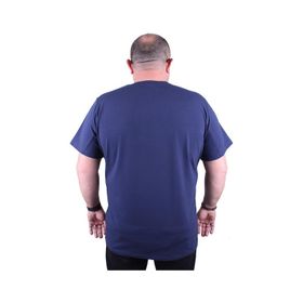 Moc Grande 11170 Büyük Beden Basic Marin Erkek T-shirt