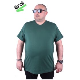 Moc Grande 11170 Büyük Beden Basic Nefti Erkek T-shirt