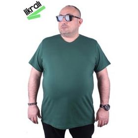 Moc Grande 11170 Büyük Beden Basic Nefti Erkek T-shirt