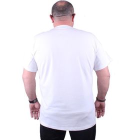 Moc Grande 11170 Büyük Beden Beyaz Erkek T-shirt