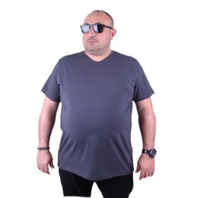 Moc Grande 11170 Büyük Beden Füme Erkek T-shirt