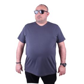 Moc Grande 11170 Büyük Beden Füme Erkek T-shirt