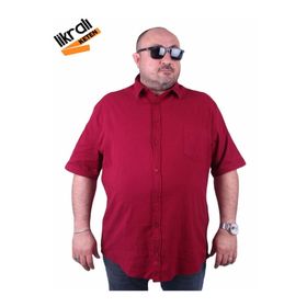 Moc Grande 11301 Bordo Keten Erkek Gömlek