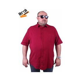 Moc Grande 11301 Bordo Keten Erkek Gömlek