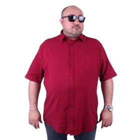 Moc Grande 11301 Bordo Keten Erkek Gömlek
