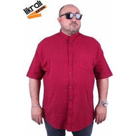 Moc Grande 11303 Bordo Keten Erkek Gömlek