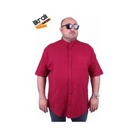 Moc Grande 11303 Bordo Keten Erkek Gömlek