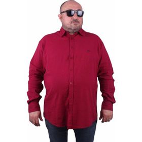 Moc Grande 11305 Bordo Keten Erkek Gömlek