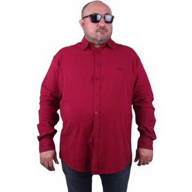 Moc Grande 11305 Bordo Keten Erkek Gömlek
