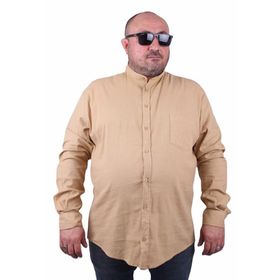 Moc Grande 11308 Camel Keten Erkek Gömlek